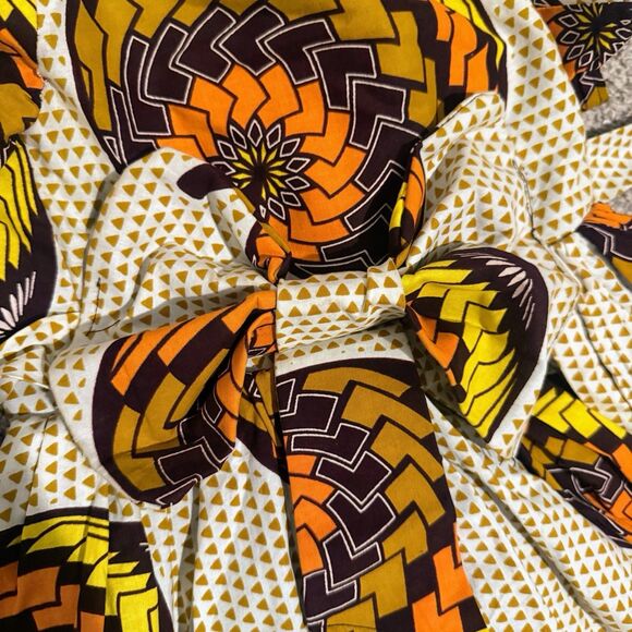 African 3/4T Floral Ankara Gown For Girls - Picture 8 of 8